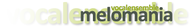 Vocalensemble Melomania Textlogo des Vocalensemble Melomania