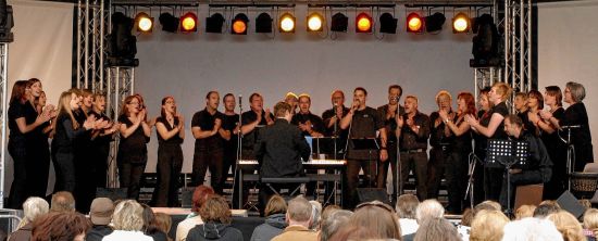Vocalensemble Melomania aus Helmstadt Foto Vocalensemble Melomania auf der Bühne
