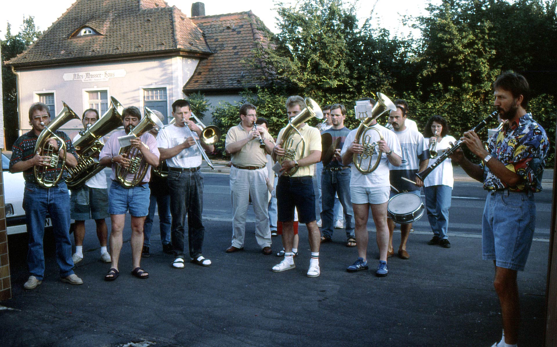 Geburtstagsständchen für Vorstand Rudolf Kemmer 1994